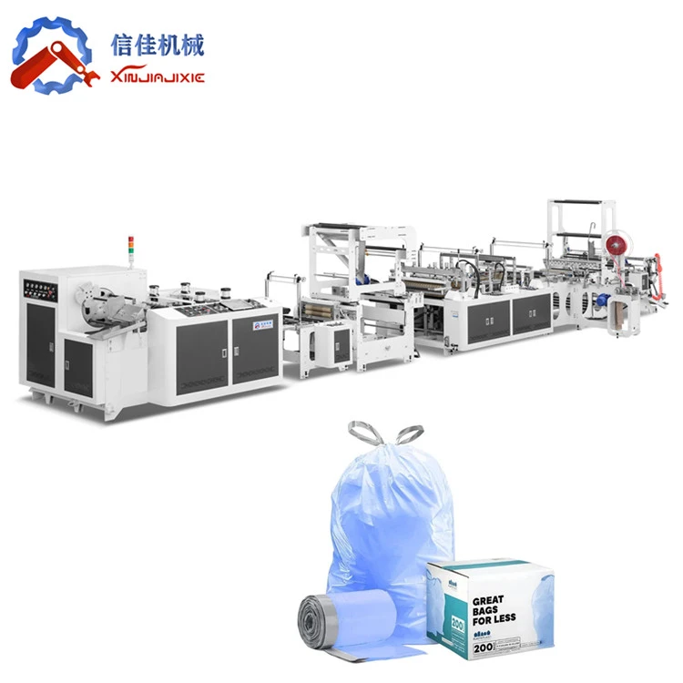 Máy làm túi cuộn rác dây rút